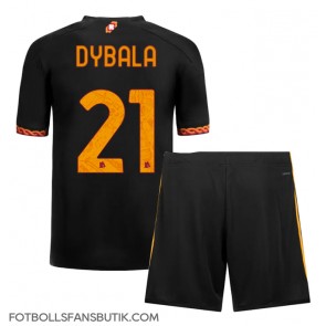 AS Roma Paulo Dybala #21 Replika Tredje Tröja Barn 2023-24 Kortärmad (+ Korta byxor)